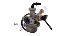 Carburetor for quad bike, motorcycle, scooter 125cc engine PZ21 suction rope   SHINERAY engine