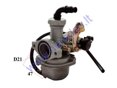 Carburetor for quad bike, motorcycle, scooter 125cc engine PZ21 suction rope   SHINERAY engine