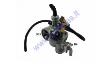 Carburetor for ATV quad bike  50/80/110cc for engine  PZ19 suction rope