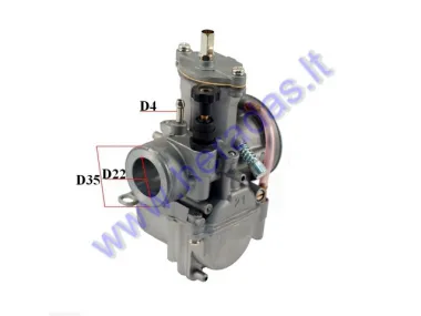Carburetor for quad bike, motorcycle, scooter 50-250cc PWK 21mm 8647 D22/35 D46/50