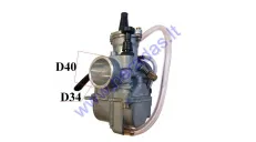 Carburetor for quad bike, motorcycle, scooter 50-250cc PWK 34mm D34/40 D50/55
