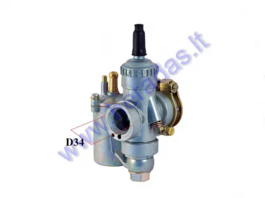 CARBURETOR FOR MOPED, MOTOCYCLE WSK 125, D34