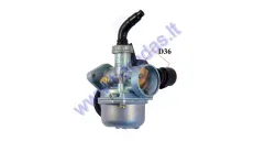 Karbiuratorius  motociklo 50/80/110cc varikliui  PZ19 rankinis pasiurbimas