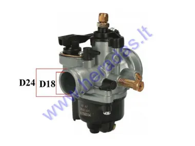 Carburetor for motorcycle, scooter, manual suction CPI GTX, throttle diameter 15 mm.