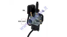 Carburetor for scooter 50cc 17.5mm  (plastic base) PEUGEOT LUDIX 50 2T