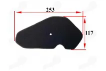 Kempinė oro filtro 2T motorolerio Zipp