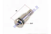 Tubeless tyre valve for quad bike