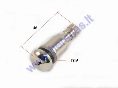 Tubeless tyre valve for quad bike