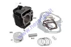 Cylinder, piston set for quad bike 110cc D52 PIN13