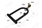 Upper front swingarm right side for quad bike 125cc fits HUNTER 125CC SUPER EDITION, WARRIOR 125CC SUPER EDITION