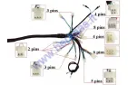 Wiring assembly (wire harness) for quad bike 200cc-230cc GY6 engine