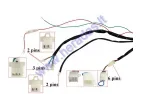 Wiring assembly (wire harness) for quad bike 200cc-230cc GY6 engine