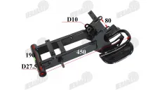 Keturračio motociklo galinė šakė 110-125cc tinka SCOUT 125cc