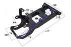 REAR SWING ARM FOR QUAD BIKE 125cc FITS HUNTER 125CC SUPER EDITION, WARRIOR 125CC SUPER EDITION