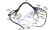 Wiring assembly (wire harness) for quad bike