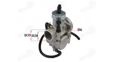 Keturračio motociklo karbiuratorius 200-250cc  pasiurbimas ant karb. MOTOLAND MTL250 D28mm Pe28-2 NXT250