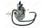 Keturračio motociklo karbiuratorius 200-250cc  pasiurbimas trosu ant  vairo  MOTOLAND MTL250