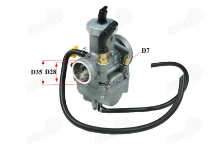 Keturračio motociklo karbiuratorius 200-250cc  pasiurbimas trosu ant  vairo  MOTOLAND MTL250