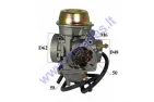 Carburetor for quad bike PD42J 500 cm3 -700 cm3 engine