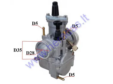 CARBURETOR FOR QUAD BIKE PZ28 130-350cc