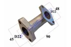Intake manifold for motorcycle 110cc -125cc D22
