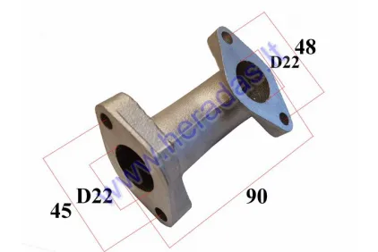 Intake manifold for motorcycle 110cc -125cc D22