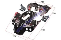 Plastic cover set for quad bike WARRIOR design