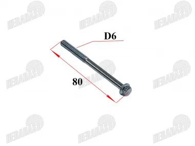 Keturračio, motociklo variklio DANGTELIO varžtas M6x75