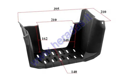 Keturračio pakojis dešinės pusės plastikinis tinka 110-125cc modeliui WARRIOR