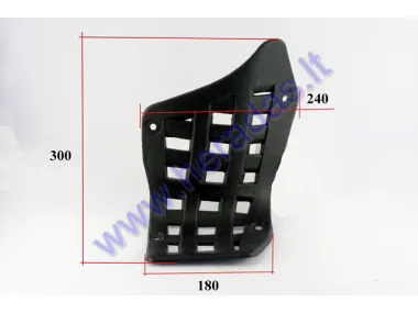 Plastic footrest for quad bike left side