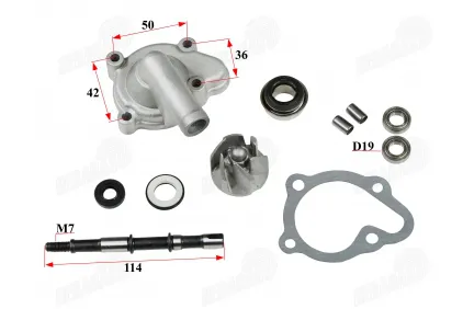 Water pump for quad bike