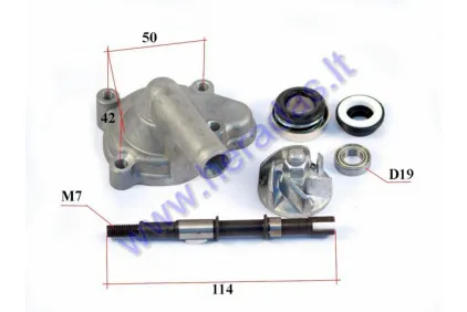 Water pump for quad bike