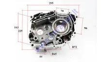 Crankcase left side for quad bike 250cc CAMO