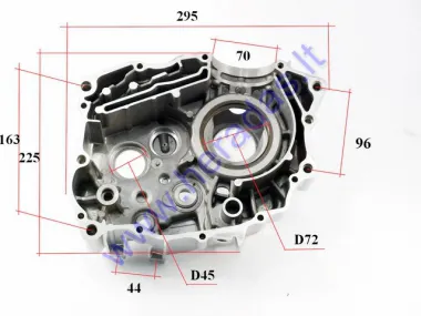 Crankcase left side for quad bike 250cc CAMO