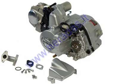 Keturračio variklis 125cc  3 bėgiai + atbulinis aušinamas oru, elektrinis starteris SHINERAY1P54FMI