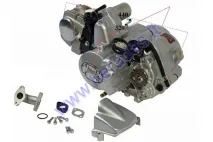 Keturračio variklis 125cc  3 bėgiai + atbulinis aušinamas oru, elektrinis starteris1P54FMI pusiau automatinė greičių dėžė