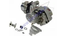 Keturračio variklis 125cc  3 bėgiai + atbulinis aušinamas oru, elektrinis starteris1P54FMI pusiau automatinė greičių dėžė