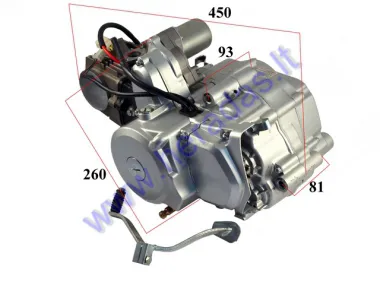 ENGINE FOR QUAD BIKE 125cc , AUTOMATIC TRANSMISSION, AIR-COOLED, ELECTRIC STARTER