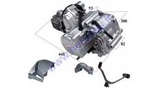 Keturračio variklis  keturtaktis  110cc, automatinė greičių dėžė 1+1 bėgiai aušinamas oru 152FMH