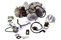 Keturračio variklis  keturtaktis SHINERAY  125cc 3+atbulinis, pusiau automatinė dėžė , aušinamas kolektorius,užvedimo, bėgių kojelės,starteris, babina,karb