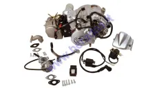 Keturračio variklis  keturtaktis SHINERAY  125cc 3+atbulinis, pusiau automatinė dėžė , aušinamas kolektorius,užvedimo, bėgių kojelės,starteris, babina,karb