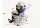 Keturračio variklis ZONGSHEN  keturtaktis aušinamas oru 250cc 4 bėgiai+atbulinis