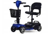 Keturratis  sulankstomas elektrinis motoroleris, vežimėlis, skuteris 24V 250W 13Ah  COMFI4 Ličio jonų 2023 modelis