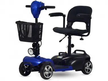 Keturratis  sulankstomas elektrinis motoroleris, vežimėlis, skuteris 24V 250W 13Ah  COMFI4 Ličio jonų 2023 modelis