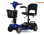 Keturratis  sulankstomas elektrinis motoroleris, skuteris MOBILUMO SKUTERIS SENJORAMS 24V 250W 13Ah DYNAVOLT COMFI4 Ličio jonų