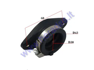 Kolektorius karbiuratoriaus Dellorto 30mm