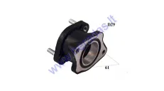 Carburetor intake manifold for quad bike Bashan 200cc D29 straight