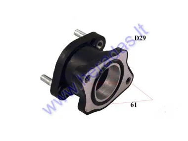 Carburetor intake manifold for quad bike Bashan 200cc D29 straight
