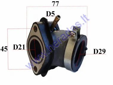 Carburetor intake manifold for scooter D21