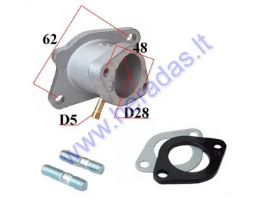 Carburetor intake manifold for scooter D28 Romet Zetka ZK 125CC 150CC